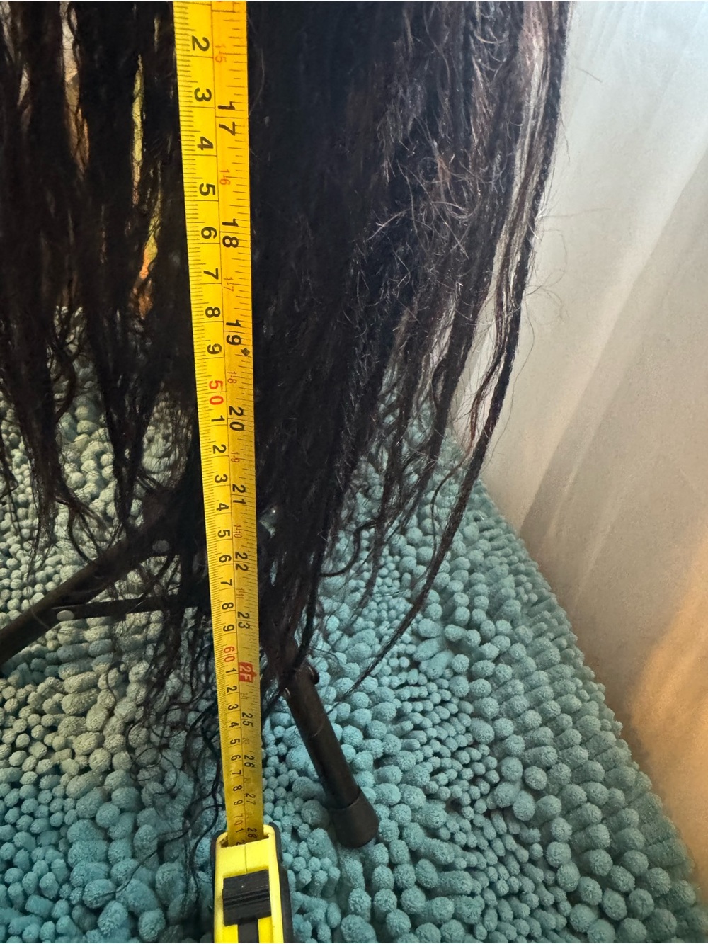 Style 28” Goddess Braid Wig | Human Hair Curls | Lace-front Wig - Picture 8 of 8